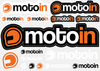 motoin Logo,  sticker set,  color: Orange/Black,  size: 148 mm x 210 mm