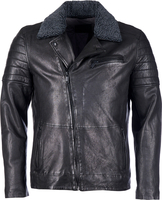 Mustang M232-100,  leather jacket,  color: Black,  size: XL