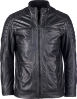 Mustang M232-84,  leather jacket,  color: Black,  size: XXL