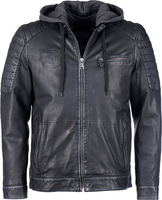 Mustang M232-87,  leather jacket,  color: Black,  size: M
