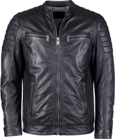 Mustang Miami,  leather jacket,  color: Black,  size: XXL