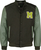 Mustang Milled,  leather/textile jacket,  color: Black/Olive,  size: XL