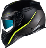 Nexx SX.100 Skyway,  integral helmet,  color: Matt Black/Dark Grey/Neon-Yellow,  size: XL