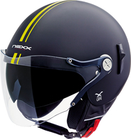 Nexx SX60 Bastille,  jet helmet,  color: Matt-Black/Neon-Yellow,  size: XS