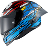 Nexx X.R3R Glitch Racer,  full face helmet,  color: Blue/Red/Black,  size: L