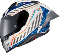 Nexx X.R3R Out Brake,  full face helmet,  color: White/Blue/Grey,  size: M