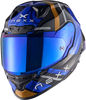 Nexx X.R3R Swirl,  full face helmet,  color: Black/Blue/Gold,  size: M