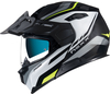 Nexx X.Vilijord Carbon Hiker,  flip up helmet,  color: Matt Black/White/Light Grey/Neon-Yellow,  size: XXL