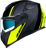Nexx X.Vilitur Hi-Viz,  flip-up helmet,  color: Black/Dark Grey/Neon-Yellow,  size: XXL