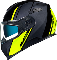 Nexx X.Vilitur Hi-Viz,  flip-up helmet,  color: Black/Dark Grey/Neon-Yellow,  size: XXL