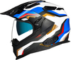 Nexx X.WED 2 Columbus,  enduro helmet,  color: Matt White/Black/Blue/Gold,  size: XL