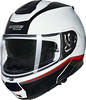 Nolan N100-6 Incognito 344,  flip up helmet,  color: White/Black/Red/Dark Grey,  size: L