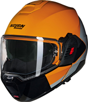 Nolan N120-1 Grafo 350,  modular helmet,  color: Orange/Black/Light Grey,  size: XL