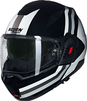 Nolan N120-1 Lineo 348,  modular helmet,  color: White/Black/Grey,  size: XL