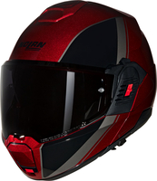 Nolan N120-1 Verniciatura Speciale 344,  modular helmet,  color: Dark Red/Dark Grey/Black,  size: XS