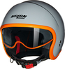 Nolan N21 Ocio 343,  open face helmet,  color: Grey/Orange,  size: L