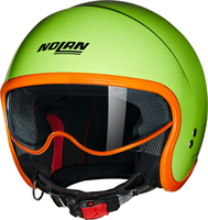Nolan N21 Ocio 344,  open face helmet,  color: Light Green/Orange,  size: L