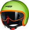Nolan N21 Ocio 344,  open face helmet,  color: Light Green/Orange,  size: XL
