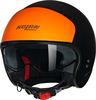 Nolan N21 Verniciatura Speciale 352,  open face helmet,  color: Matt Black/Orange,  size: S