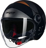 Nolan N21 Visor Tangente 352,  open face helmet,  color: Black/Grey/Brown,  size: S