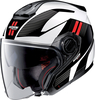 Nolan N40-5 Crosswalk N-Com,  jet helmet,  color: White/Black/Red,  size: M