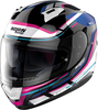 Nolan N60-6 Lancer,  integral helmet,  color: Black/White/Pink/Dark Blue,  size: L