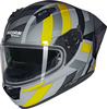 Nolan N60-6 Sport Dinamico 344,  full face helmet,  color: Grey/Dark Grey/Yellow/Black,  size: M