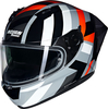 Nolan N60-6 Sport Dinamico 345,  full face helmet,  color: Grey/Light Grey/Orange/Black,  size: XL