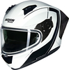 Nolan N60-6 Sport Mesmerico 341,  full face helmet,  color: White/Black,  size: S
