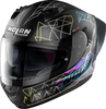 Nolan N60-6 Sport Raindance,  integral helmet,  color: Matt Black/Grey/Purple/Green,  size: XS