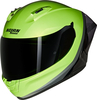 Nolan N60-6 Sport Verniciatura Speciale 348,  full face helmet,  color: Light Green/Black/Grey,  size: XS