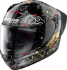 Nolan N60-6 Sport Wyvern,  integral helmet,  color: Black/White/Red/Gold,  size: M