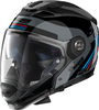 Nolan N70-2 GT Jetpack N-Com,  modular helmet,  color: Black/Grey/Blue/Red,  size: L