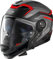 Nolan N70-2 GT Switchback N-Com,  modular helmet,  color: Matt Black/Grey/Red,  size: L