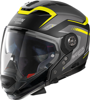 Nolan N70-2 GT Switchback N-Com,  modular helmet,  color: Matt Black/Grey/Yellow,  size: L