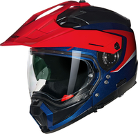 Nolan N70-2 X Convinto 344,  modular helmet,  color: Blue/Red/White/Black,  size: S