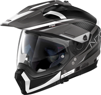 Nolan N70-2 X Earthquake N-Com,  modular helmet,  color: Matt Black/White/Dark Grey,  size: XL