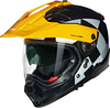 Nolan N70-2 X Ruvido 341,  modular helmet,  color: Black/Grey/Yellow,  size: L
