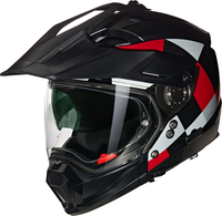 Nolan N70-2 X Ruvido 342,  modular helmet,  color: Black/Grey/Red,  size: M