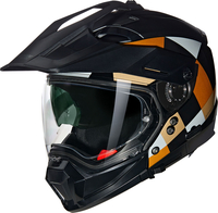 Nolan N70-2 X Ruvido 343,  modular helmet,  color: Black/Grey/Dark Orange,  size: S