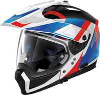 Nolan N70-2 X Skyfall N-Com,  modular helmet,  color: Black/White/Red/Blue,  size: L