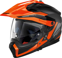 Nolan N70-2 X Stunner N-Com,  modular helmet,  color: Matt Black/Grey/Neon-Orange,  size: L