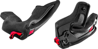 Nolan N80-8,  cheek pads,  color: Black/Red,  size: XXL