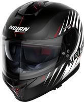 Nolan N80-8 Kosmos N-Com,  integral helmet,  color: Matt Black/White,  size: L