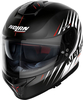 Nolan N80-8 Kosmos N-Com,  integral helmet,  color: Matt Black/White,  size: S