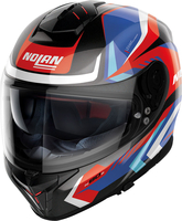Nolan N80-8 Rumble N-Com,  integral helmet,  color: Red/White/Light Blue/Black/Dark Blue,  size: M