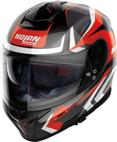 Nolan N80-8 Rumble N-Com,  integral helmet,  color: White/Red/Black,  size: M