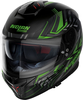 Nolan N80-8 Turbolence N-Com,  integral helmet,  color: Mat Black/Grey/Green,  size: XS