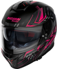 Nolan N80-8 Turbolence N-Com,  integral helmet,  color: Mat Black/Grey/Pink,  size: S