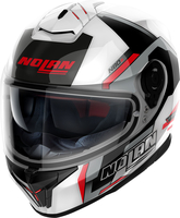 Nolan N80-8 Wanted N-Com,  integral helmet,  color: Black/White/Red,  size: XL